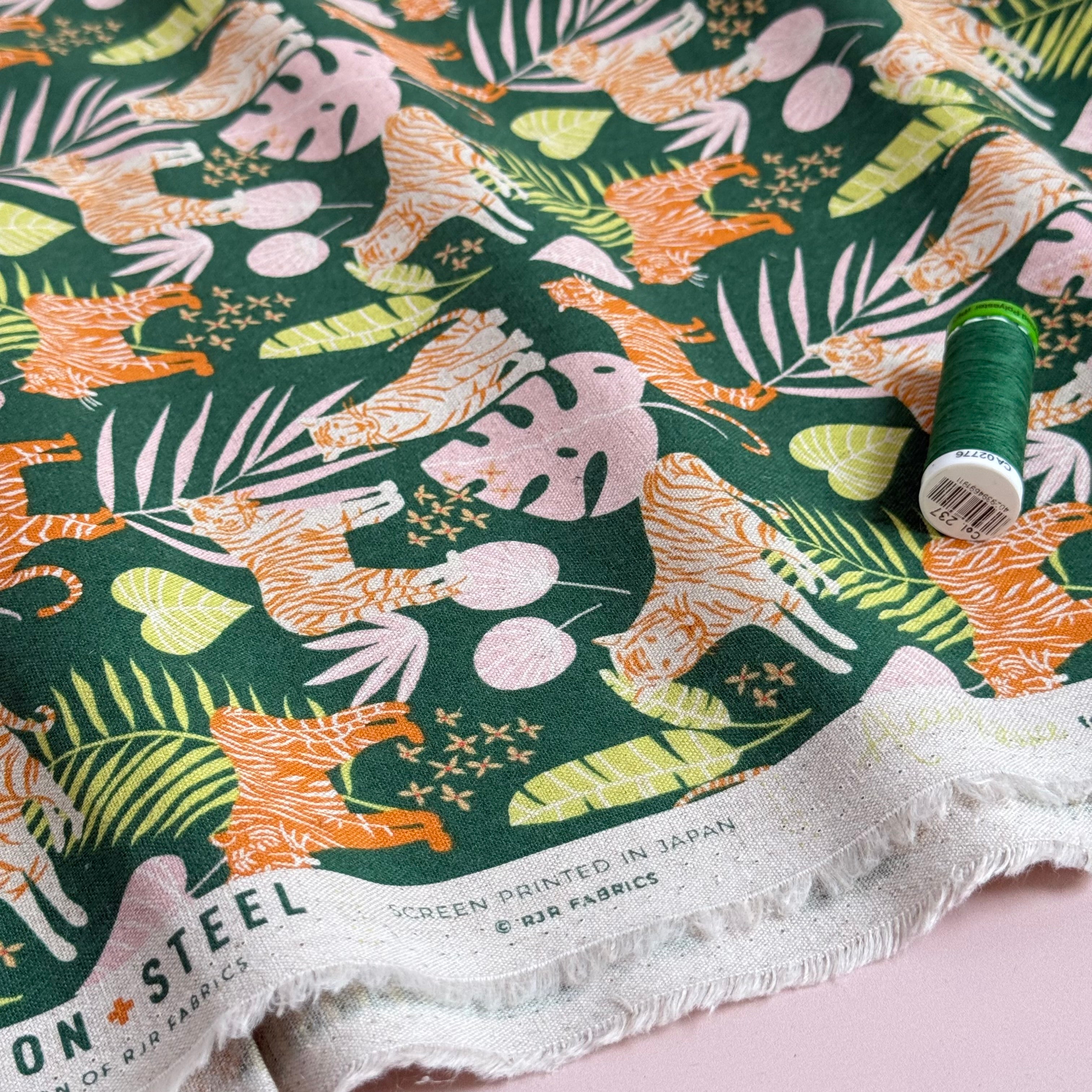 Cotton and Steel - Jungle Cruisin Rainforest Unbleached Cotton Canva