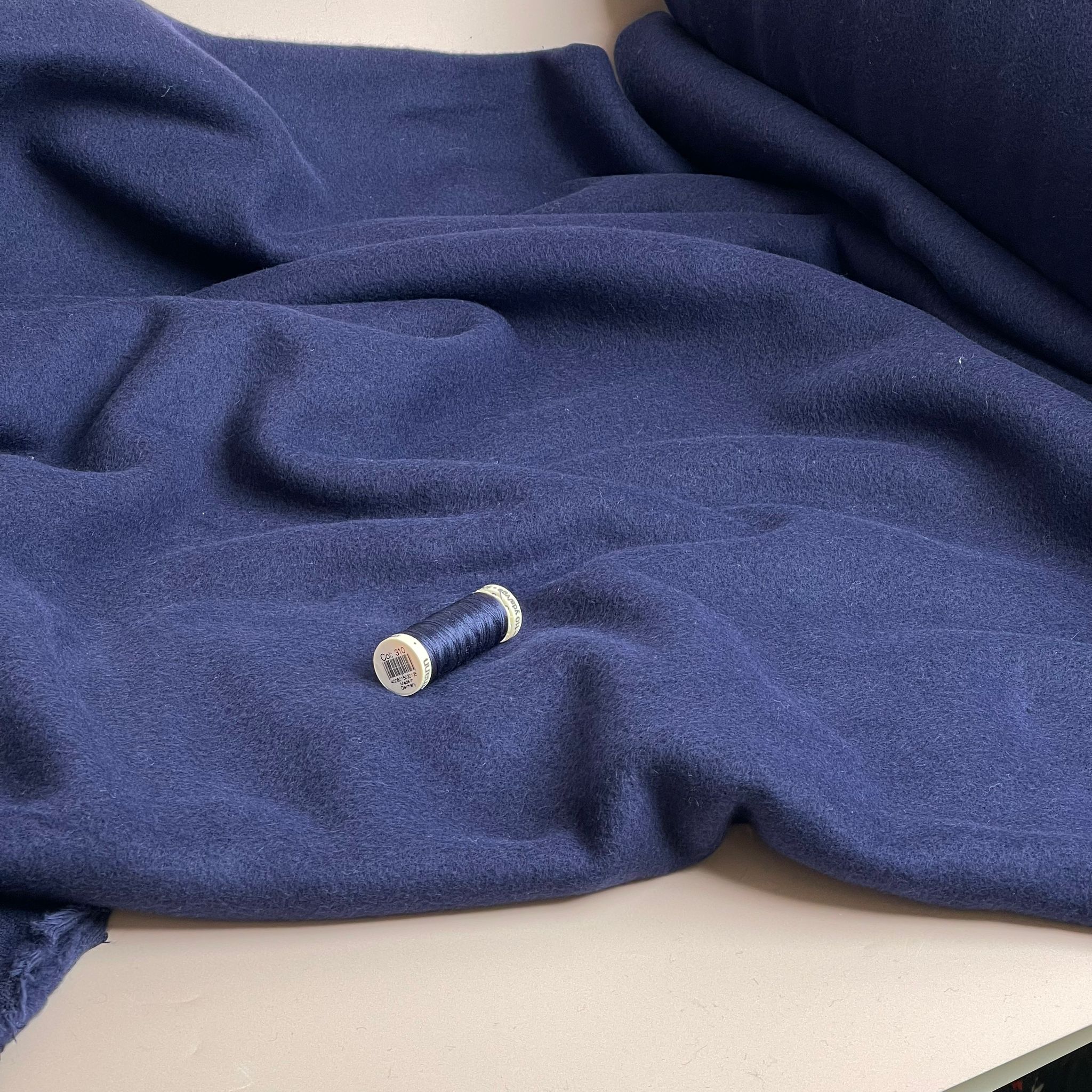 Pure Organic Cotton Fleece in Navy