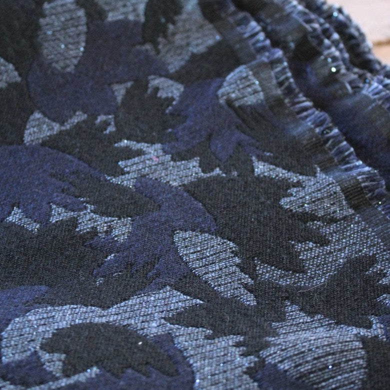Églantine & Zoé - Blue Crocus Jacquard Fabric