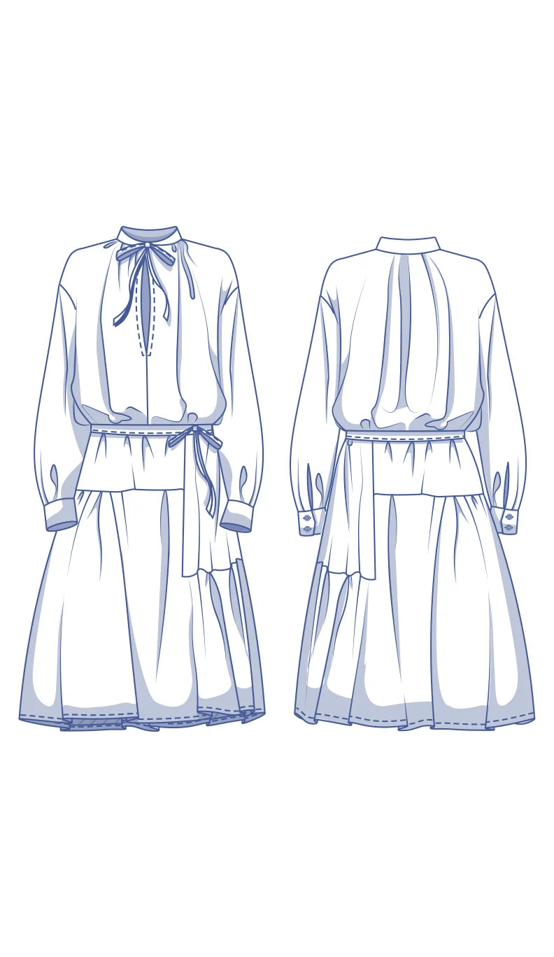 Fibre Mood - ZAFIRA Dress Sewing Pattern