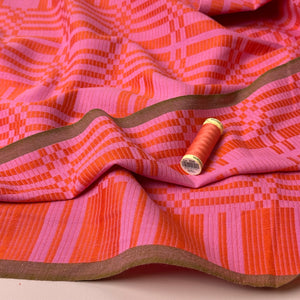 Fableism Supply Co - Pink & Red Astrid Weave Yarn Dyed Cotton from Swedish Holidays