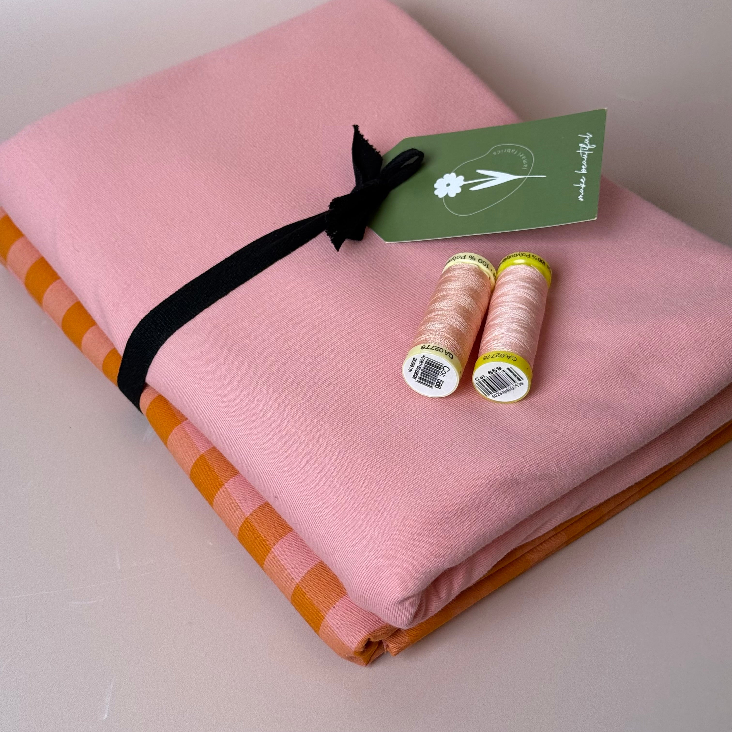 Limited Edition - Luxury Pyjama Kit with Fruit Salad check Cotton and Jersey