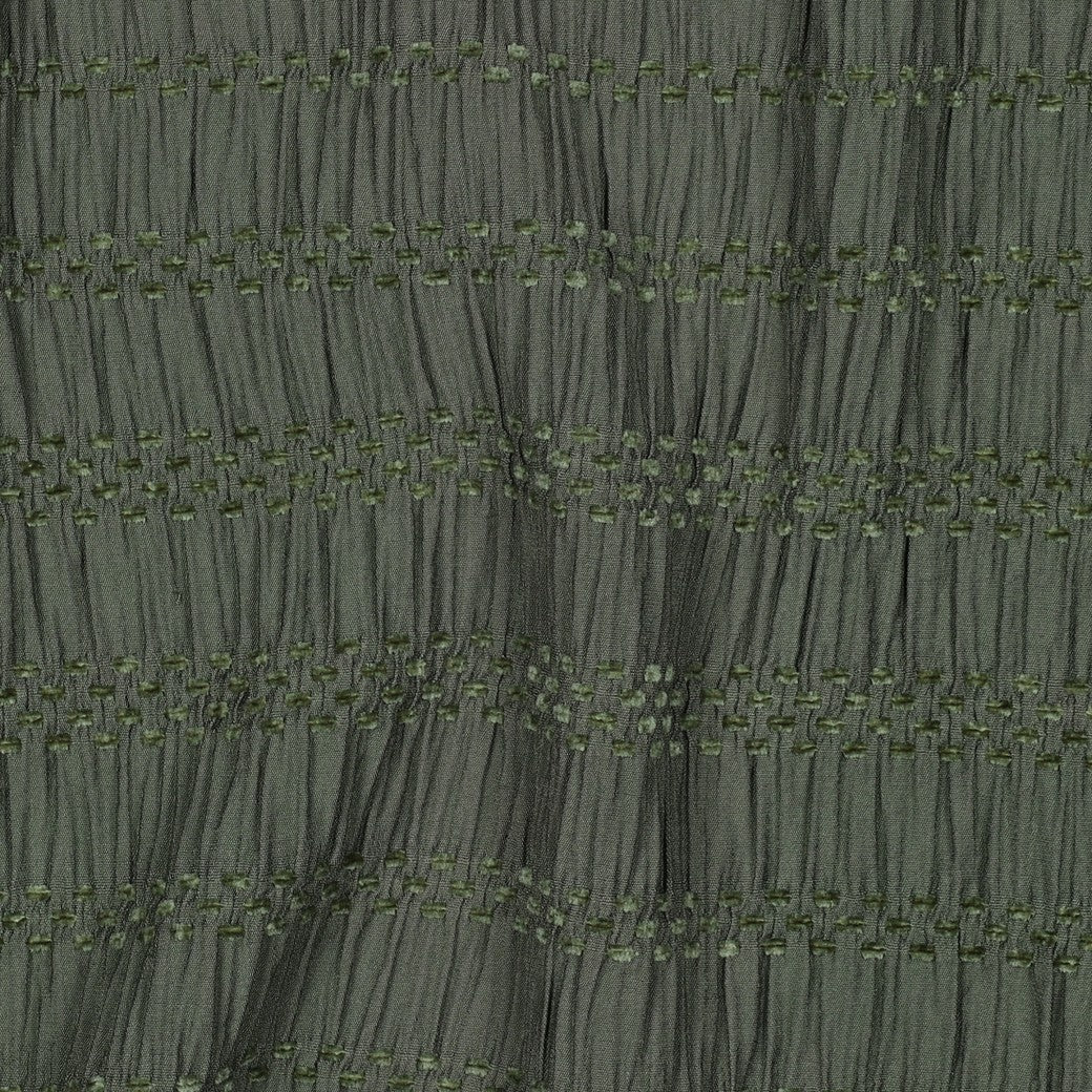 Chenille Jacquard Fabric in Army Green