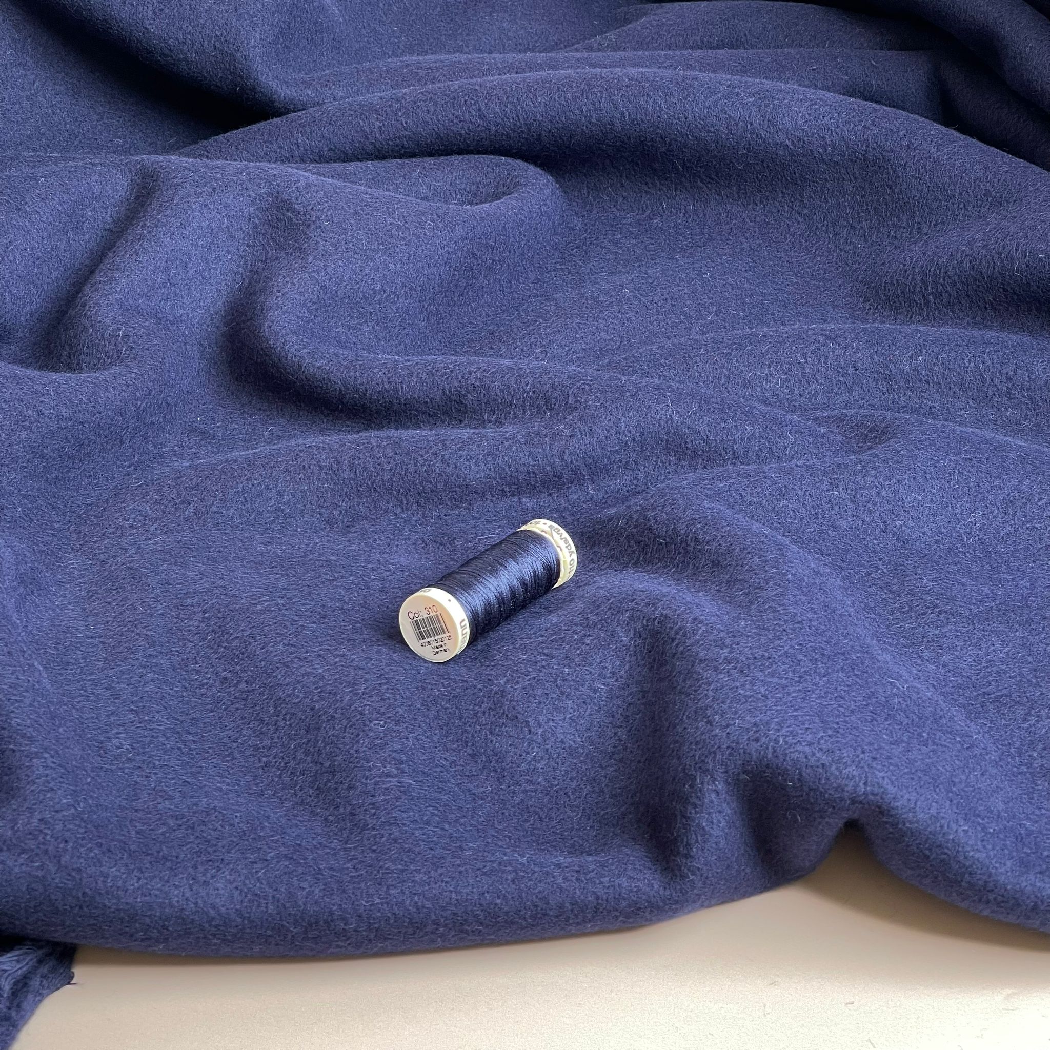 Pure Organic Cotton Fleece in Navy