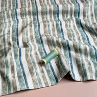 Stripes & Speckles Soft Cotton French Terry