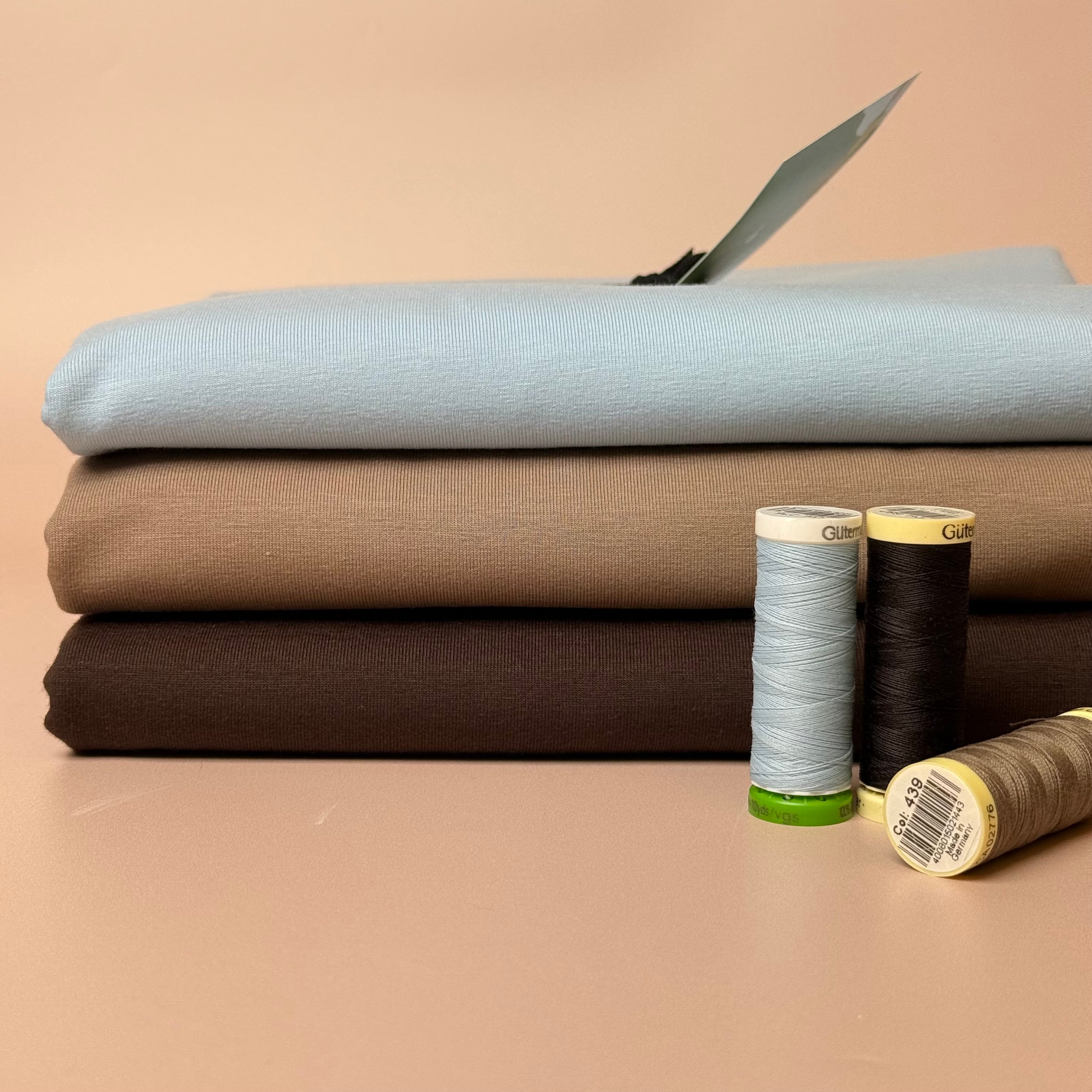 Colour Bundles - Beach Fossils Essential Chic Cotton Jersey Fabrics