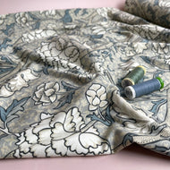 Danish Design - Neutral Morris Floral Cotton Jersey