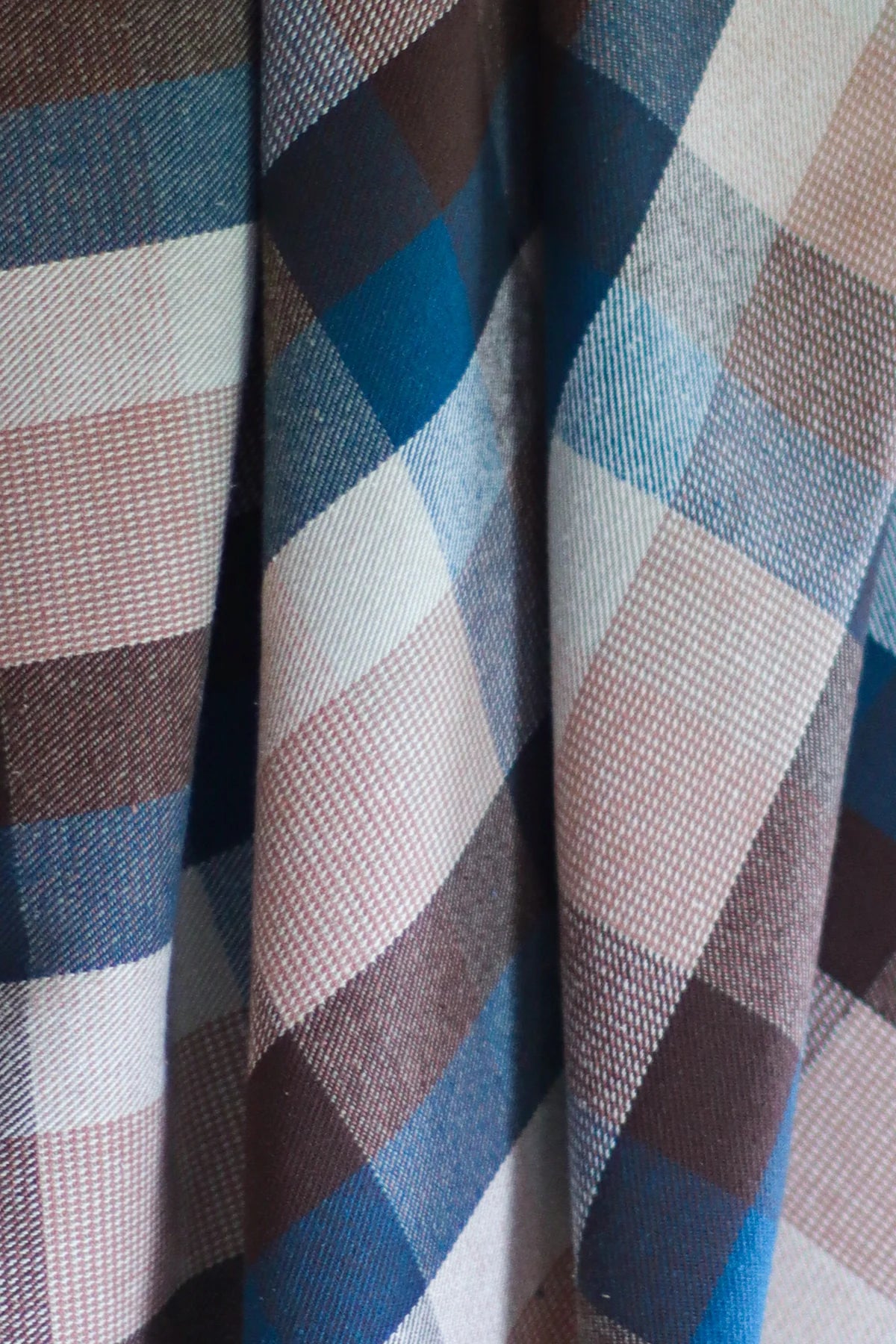 Mind The MAKER - Woodland Check Echo Yarn Dyed Textured Cotton Plaid