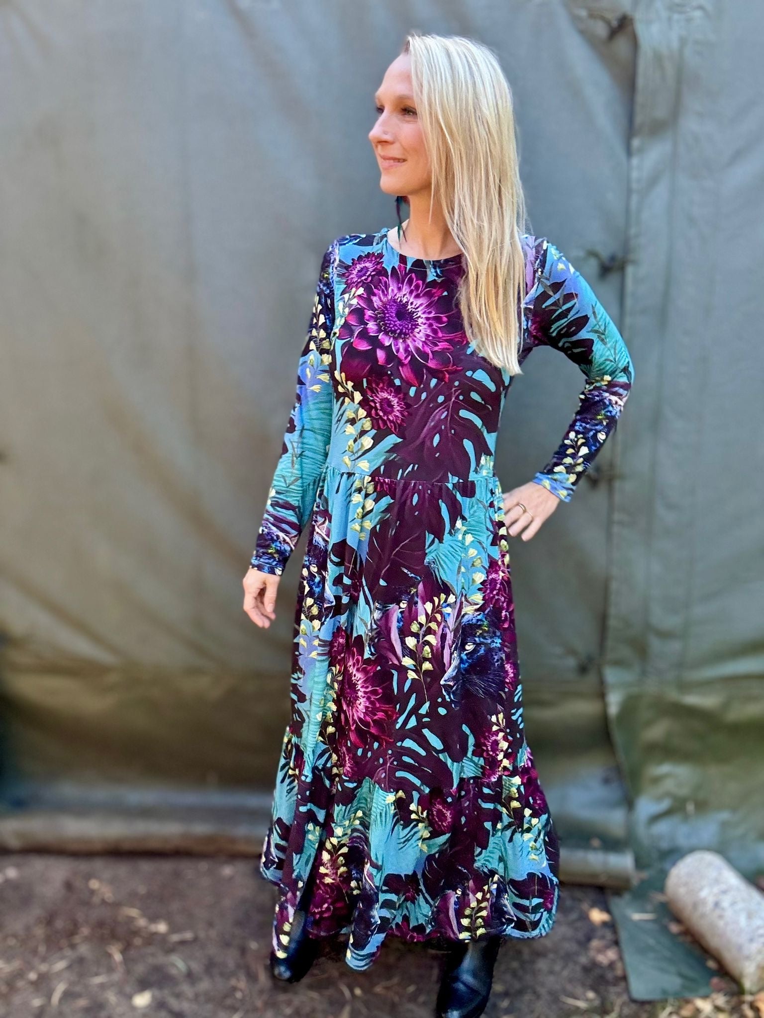 Danish Design - Panther in the Garden ECOVERVO™ Viscose Jersey