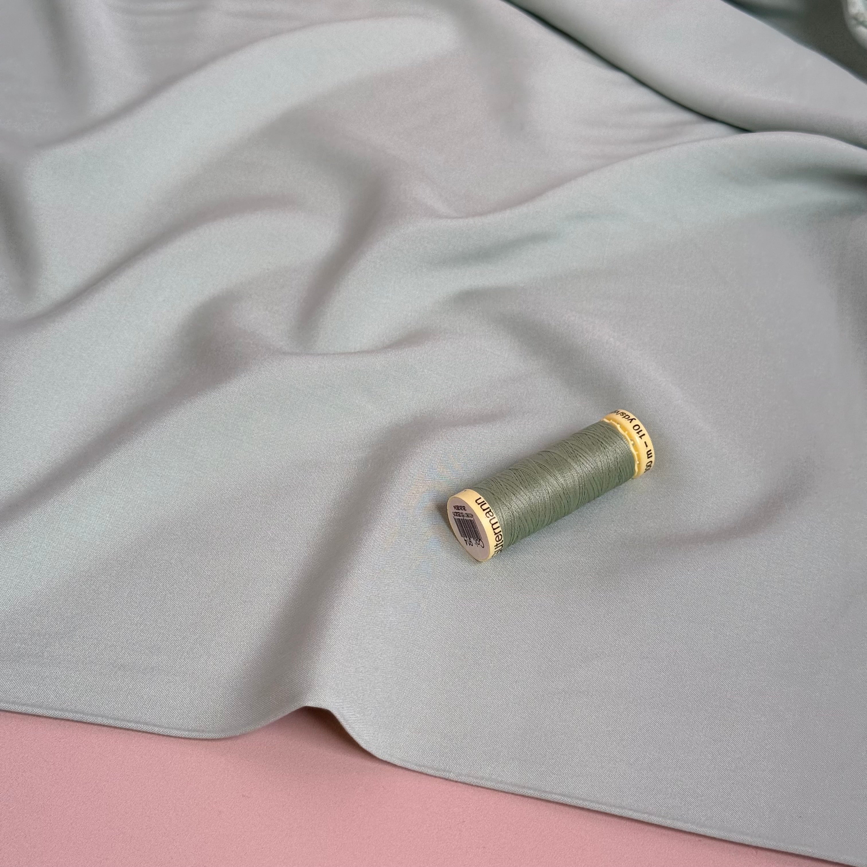 Elegance Mint Plain ECOVERO Viscose Fabric