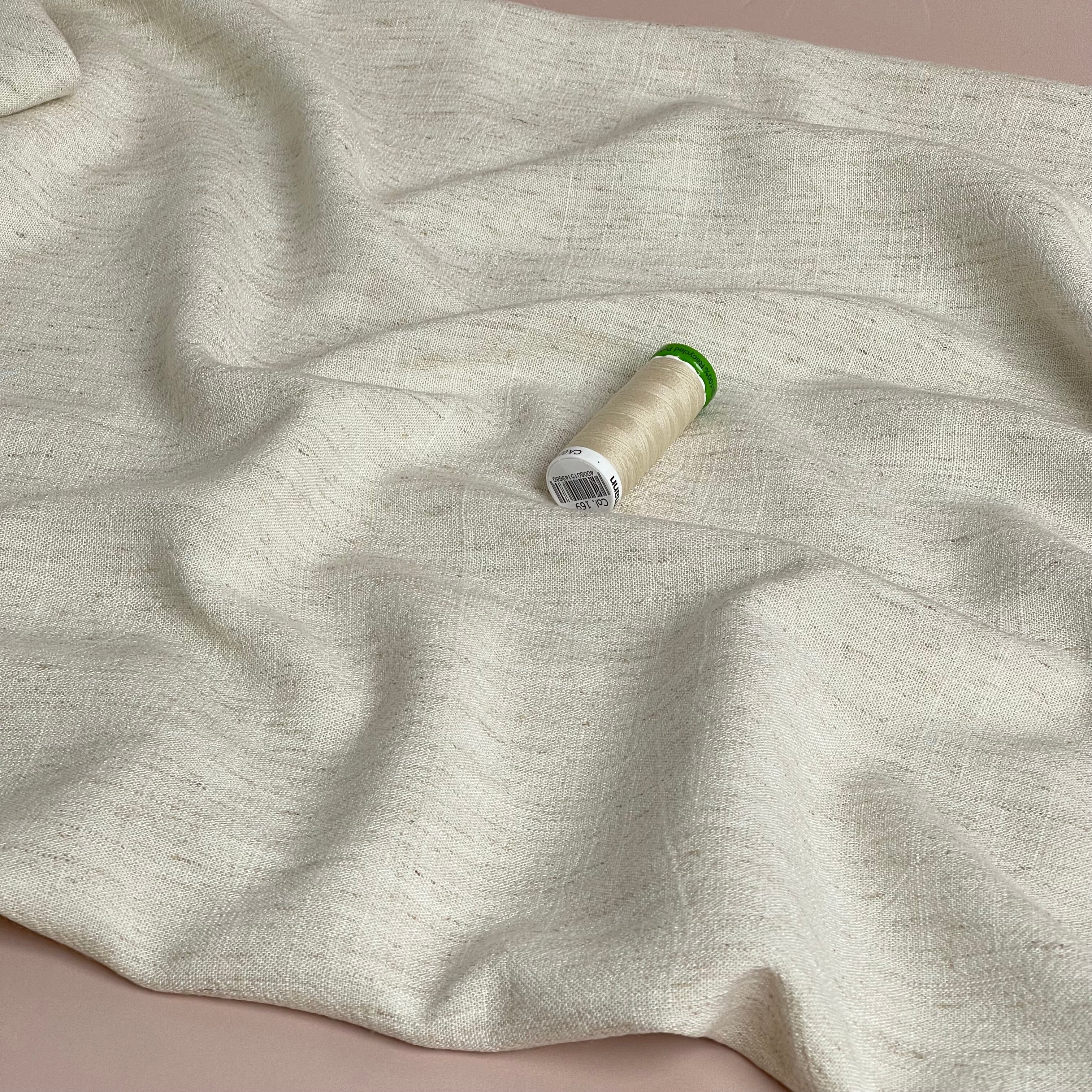 Flow Natural Viscose Linen Blend Dress Fabric