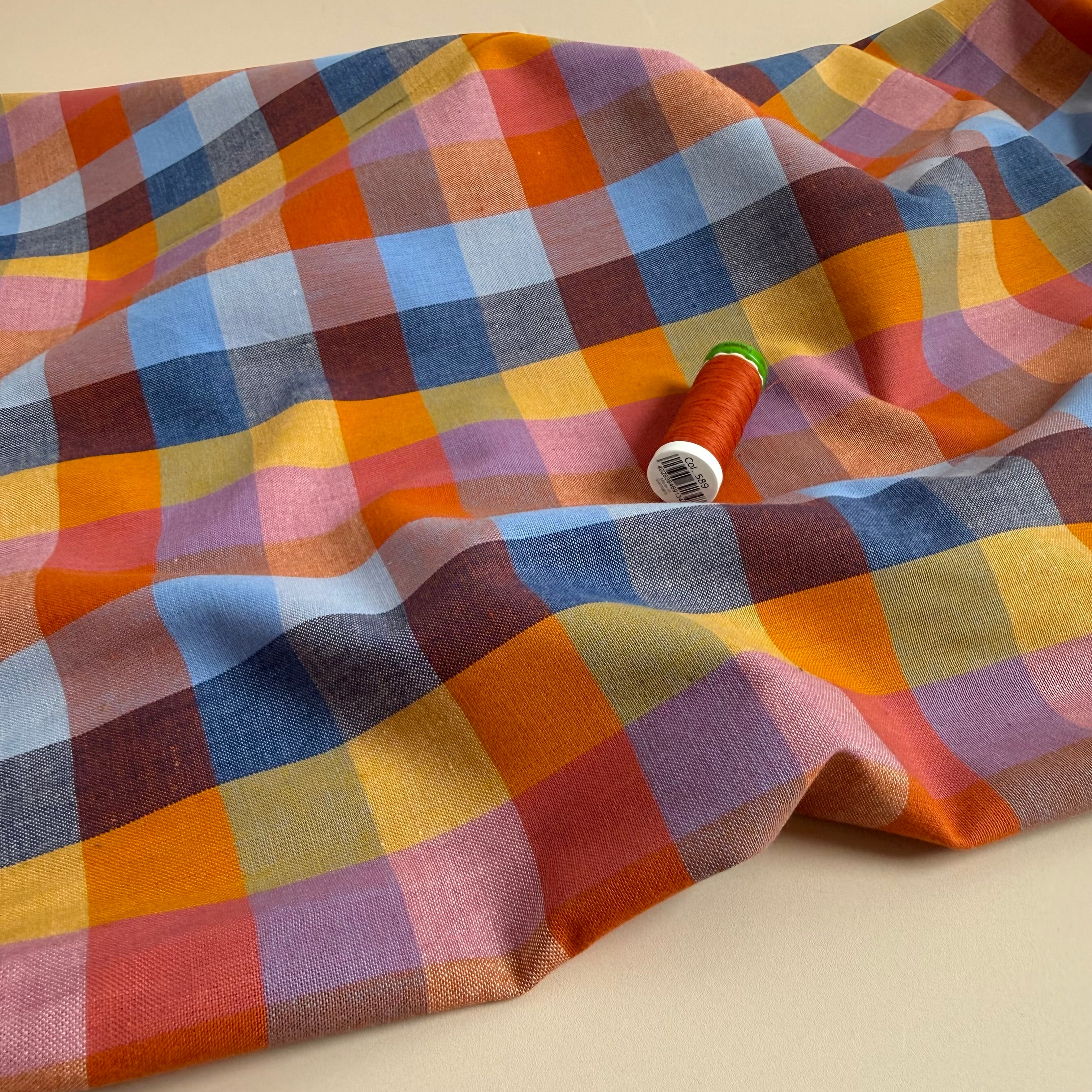 Fableism Supply Co - Fine and Dandy Cornucopia Happy Checkers Reversible Cotton