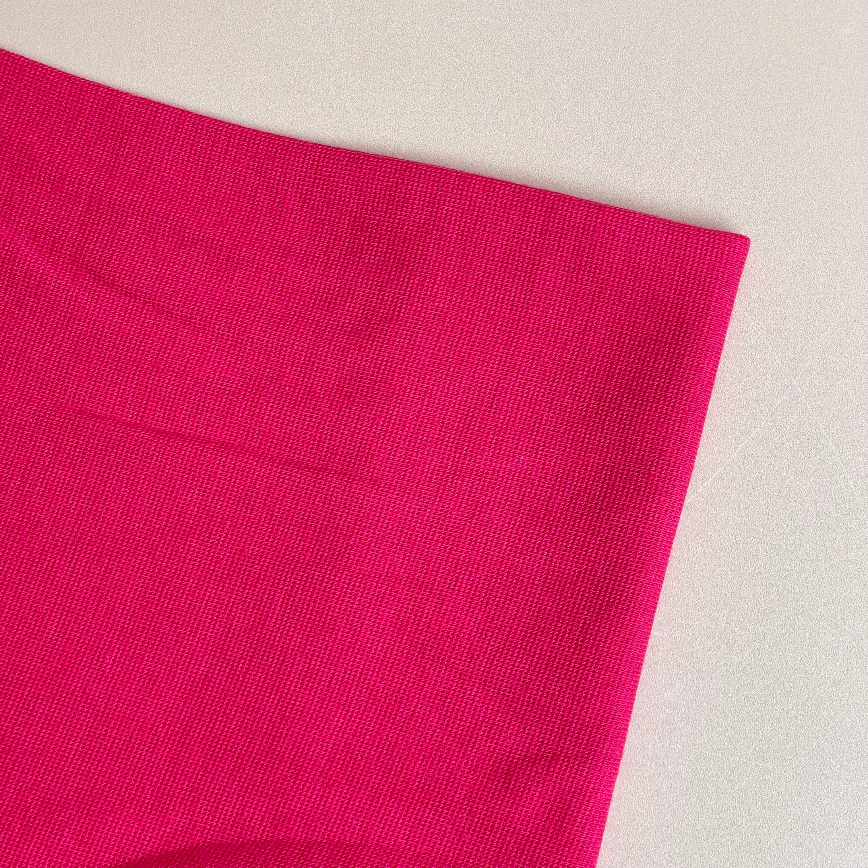 Fuchsia Tubular Cotton Cuff Ribbing Fabric