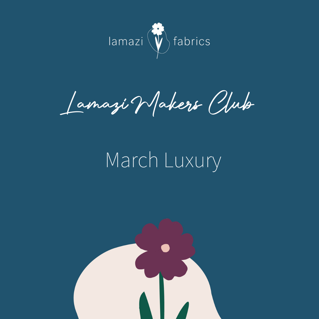 Lamazi Makers Club - March Luxury Bag - Cotton Lawn Shirt Sewing Kit