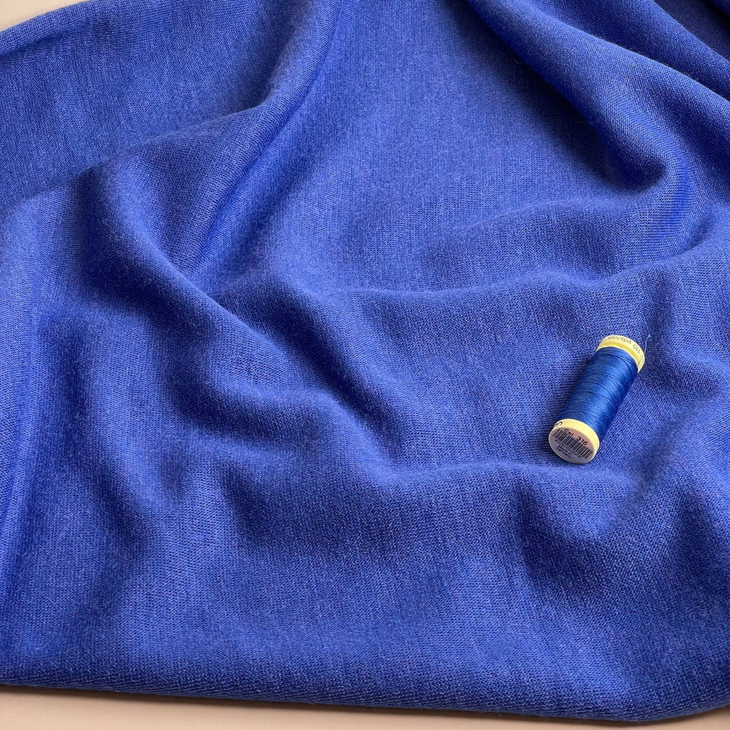 Merino Touch Viscose Blend Sweater Knit in Royal Blue