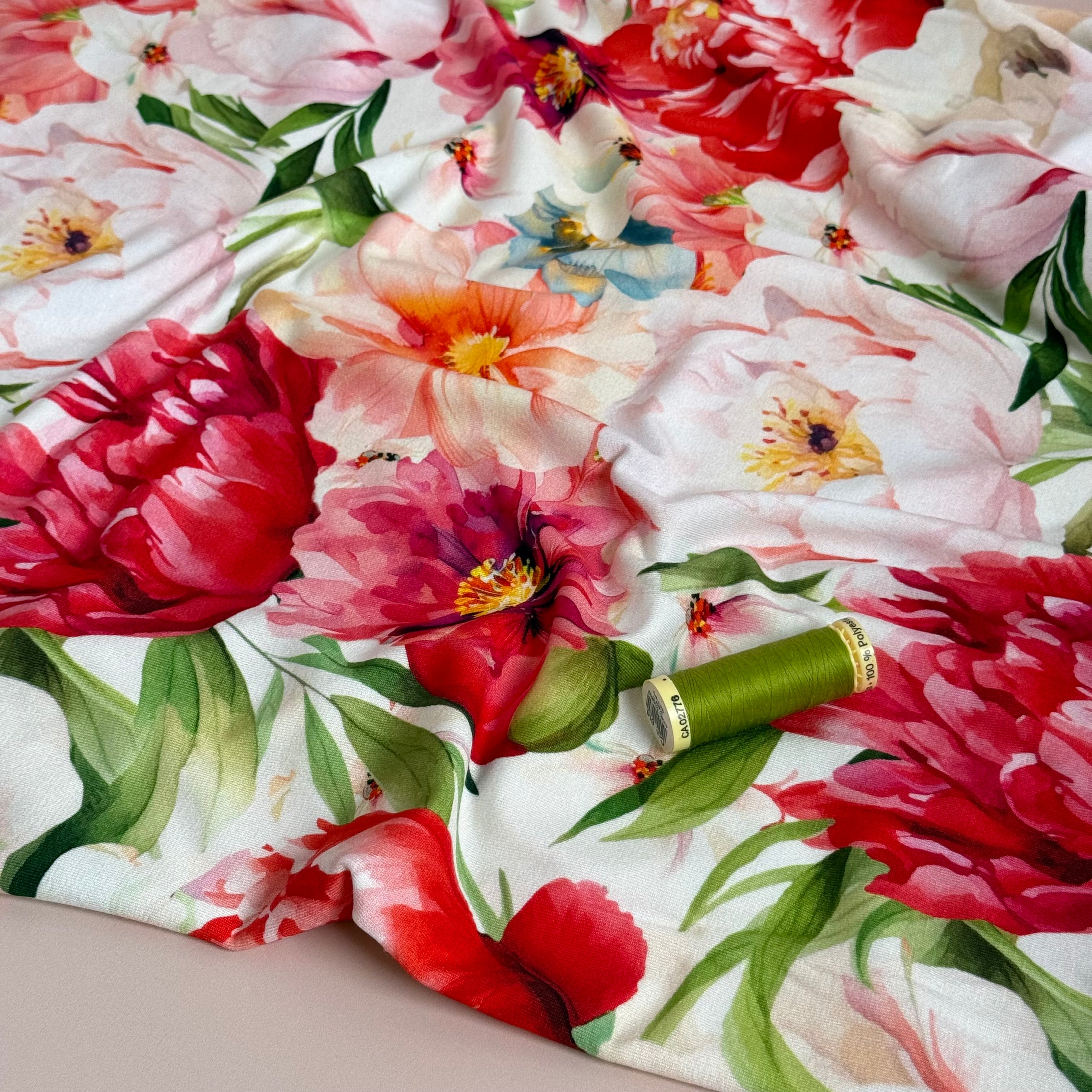 Danish Design - Peonies ECOVERVO™ Viscose Jersey