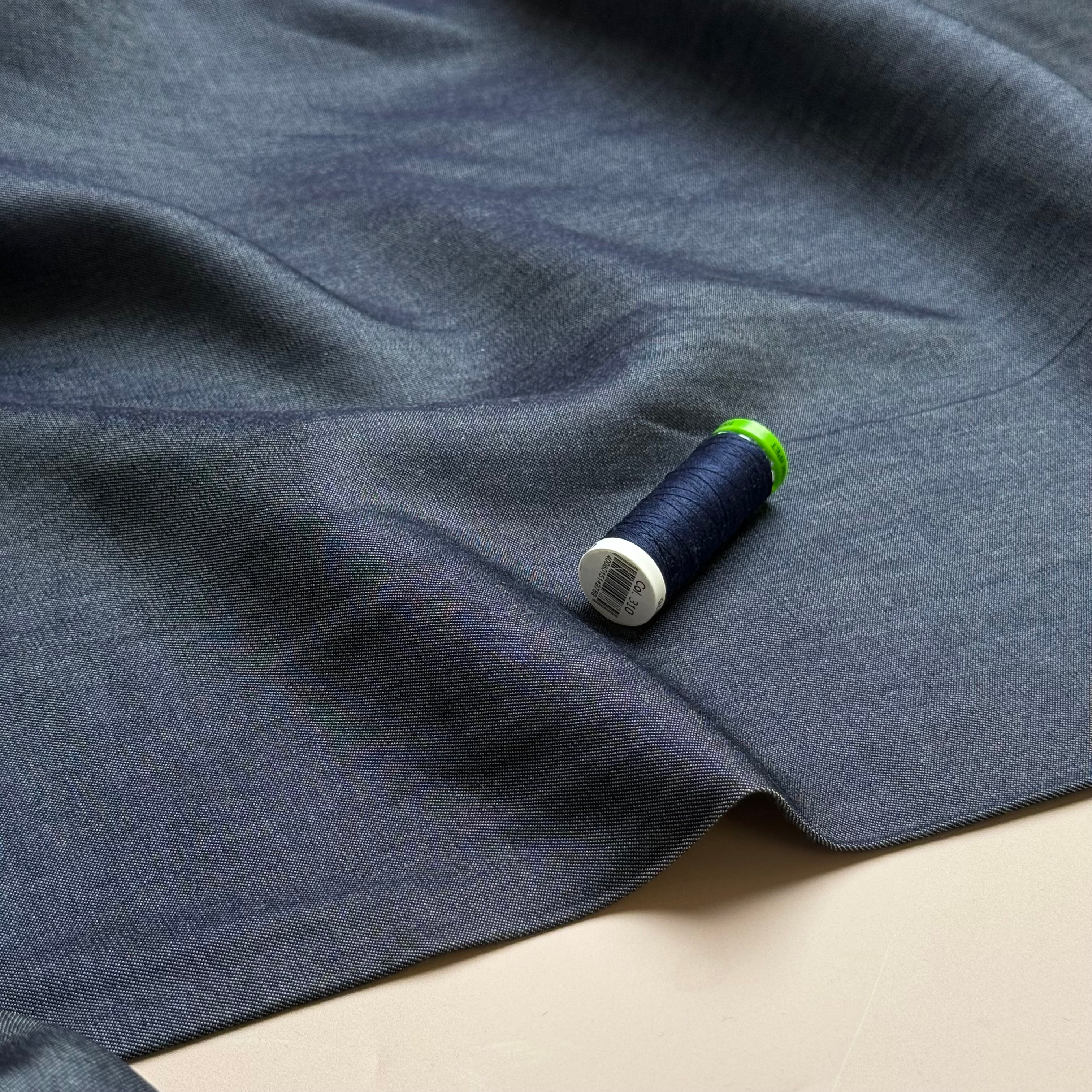 Deadstock - Lightweight Denim with TENCEL™ Lyocell Fibres in Indigo