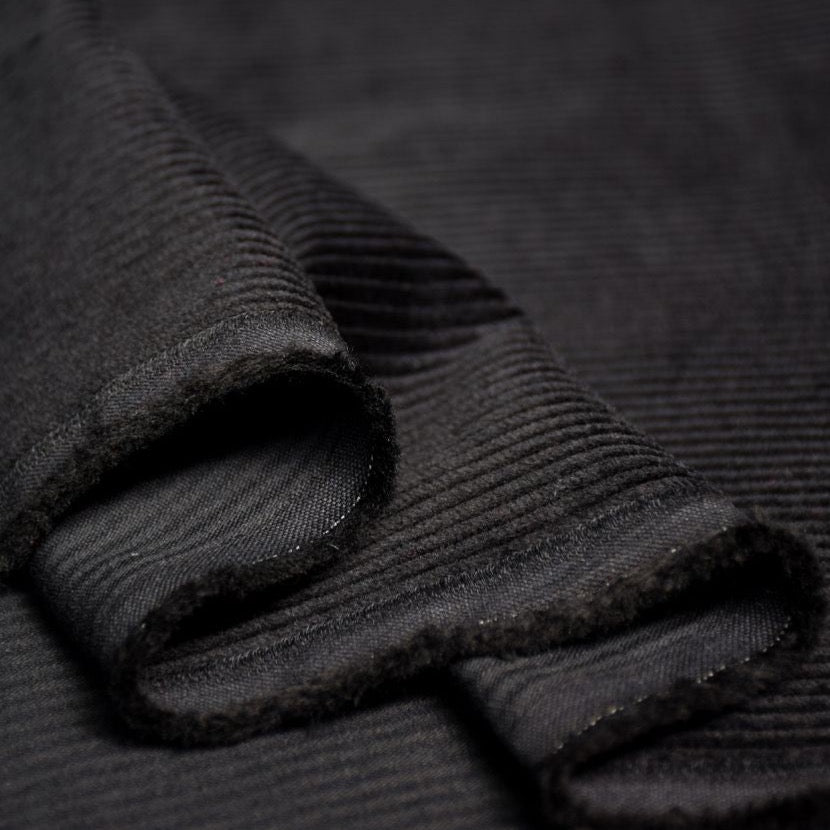 Cousette - Soft Velvet Cotton Corduroy in Black