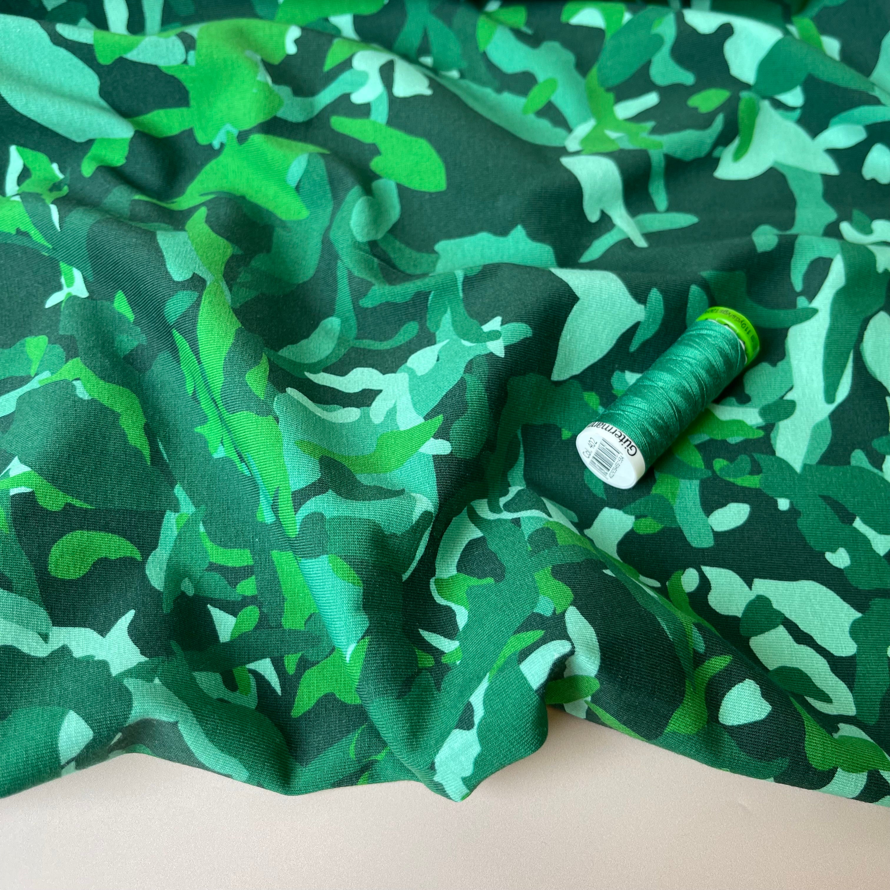 Danish Design - Camo Foliage Cotton Jersey