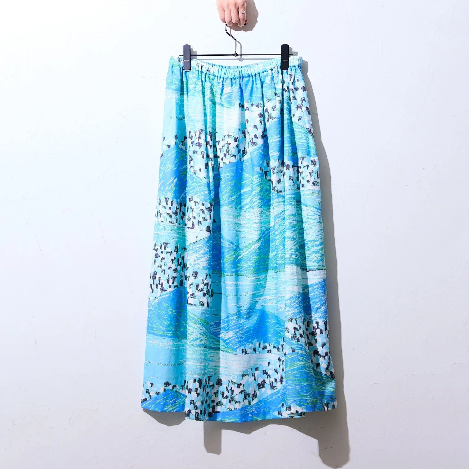 Keshiki - Lake & City Cotton Viyella Green & Purple