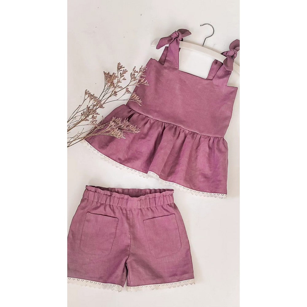 Breeze LIGHT Mauve - Enzyme Washed Linen Fabric