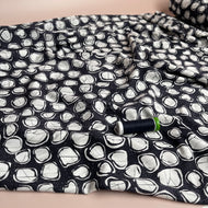 REMNANT 1.88 Metres - Danish Design - Abstract Pebbles Cotton Jersey