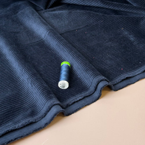 Stretch Washed Corduroy 4.5W in Navy