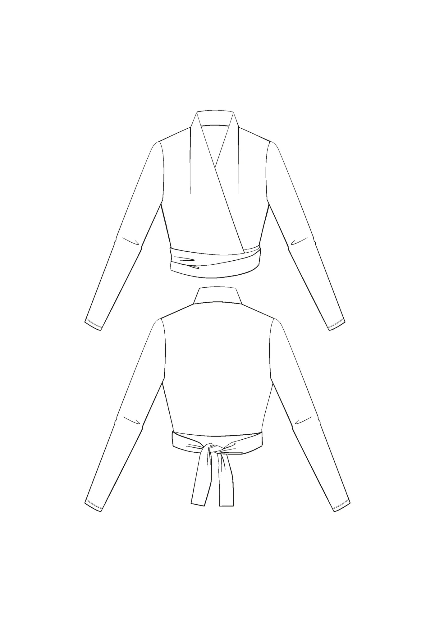 Maison Fauve - Cursive Wrap Top Sewing Pattern