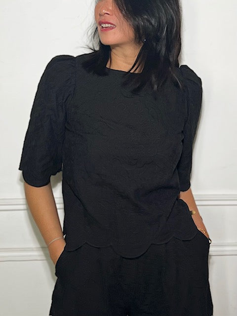 My Dress Made - Luna Scalloped Embroidered Pure Cotton Fabric