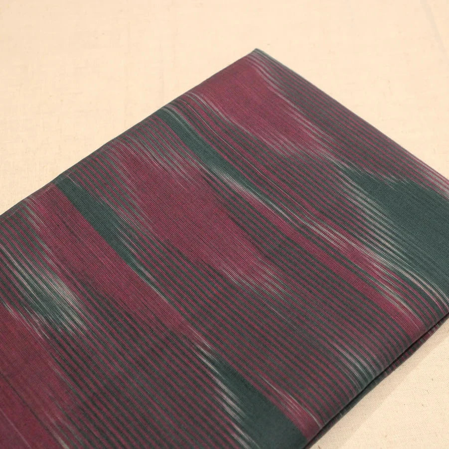 Autumn Jewel in Classic Chevron Pure Cotton Handloom Fabric