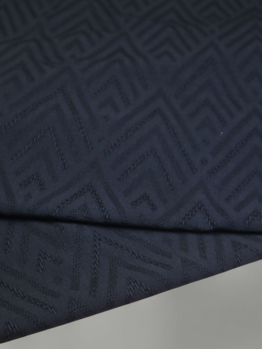 Meet MILK - ALTA Jacquard ECOVERO™ Viscose + Cotton in Dark Navy