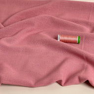 Flow Coral Pink Viscose Linen Blend Dress Fabric