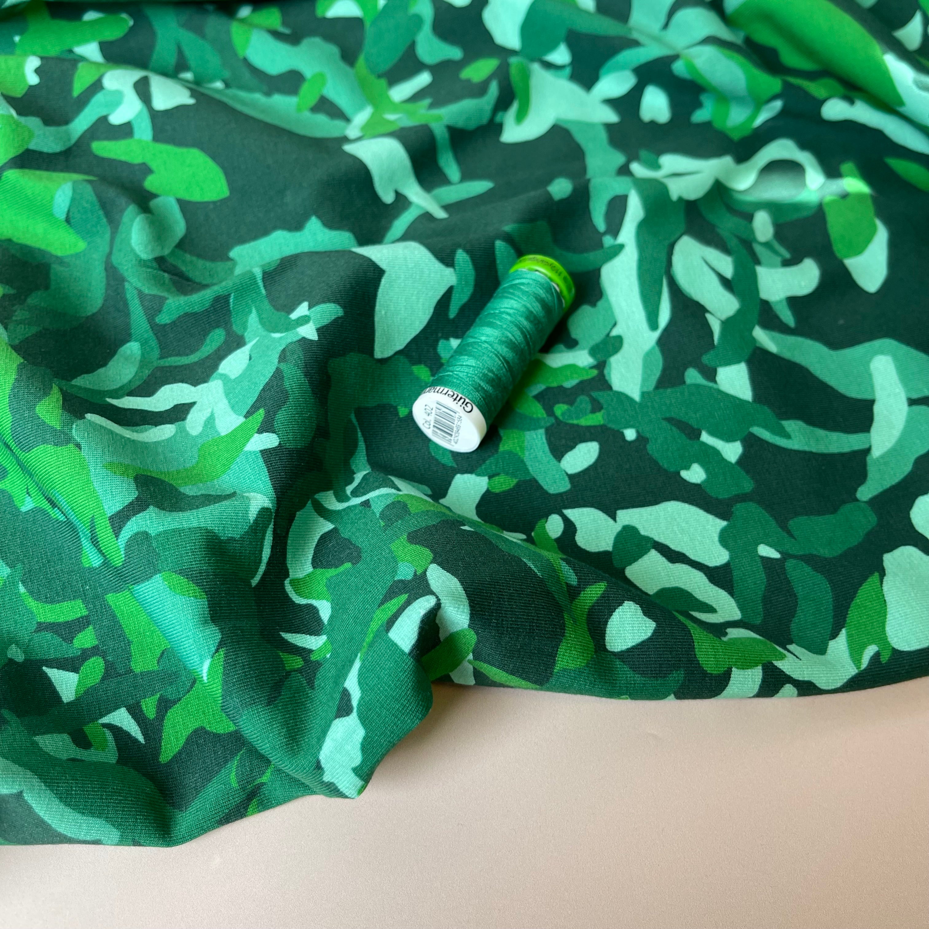 Danish Design - Camo Foliage Cotton Jersey