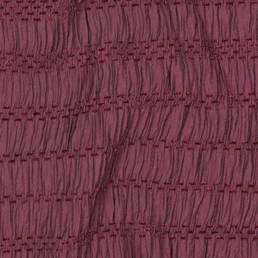 Chenille Jacquard Fabric in Burgundy