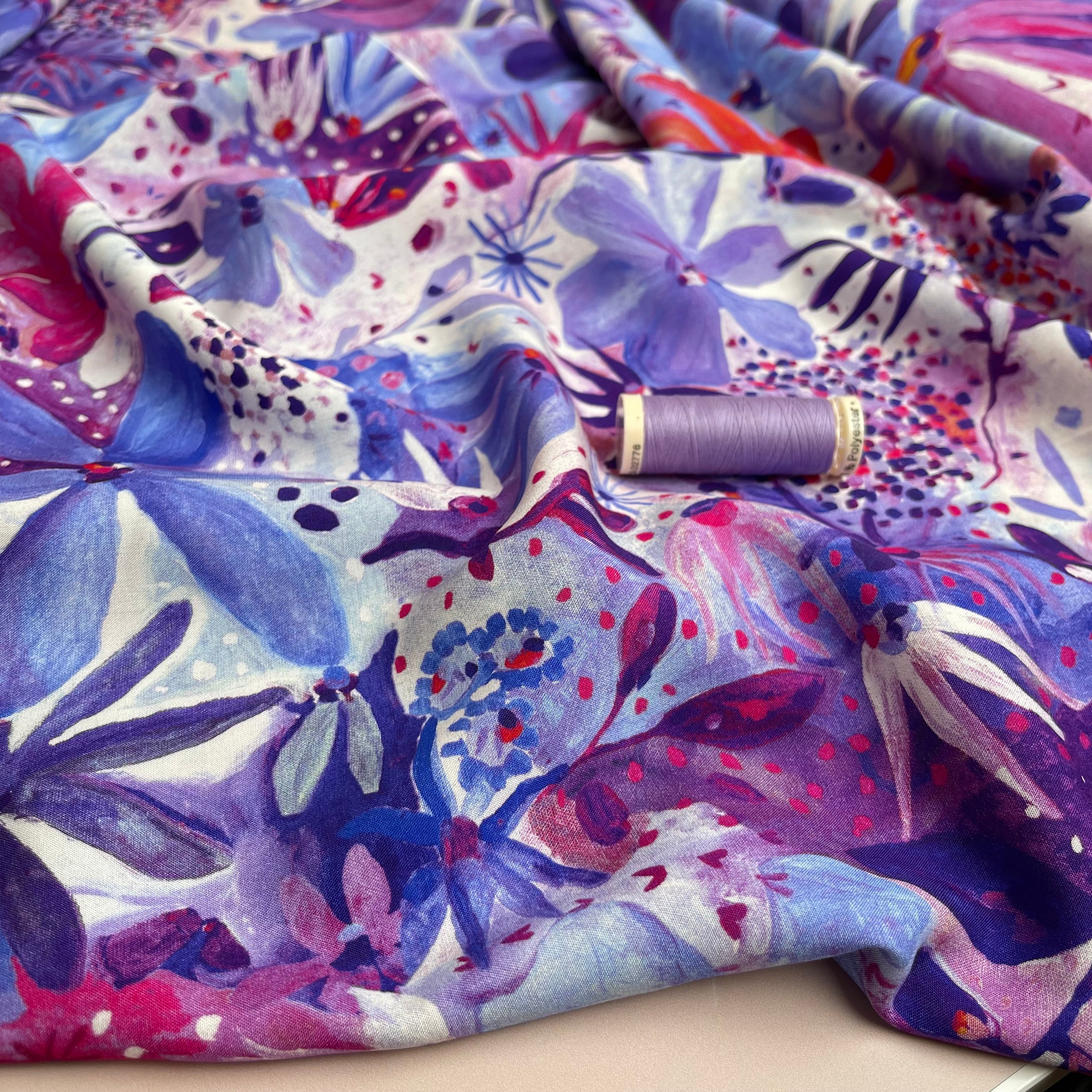 Nerida Hansen - Soiree Purple Viscose with LENZING™ ECOVERO™ fibres