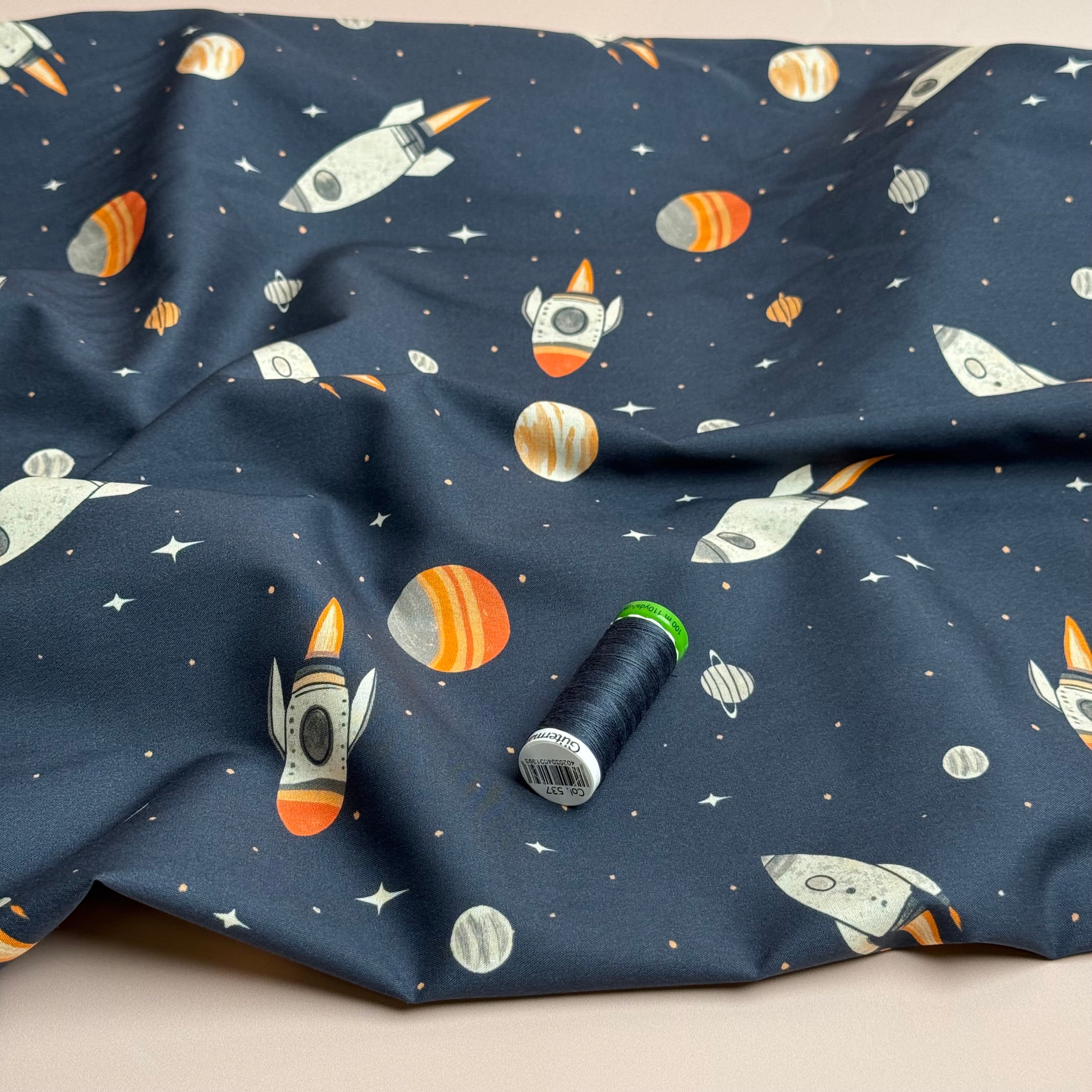 Space Fine Cotton Poplin Fabric