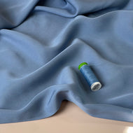 REMNANT 1.65 Metres - Lush in Blue TENCEL™ Lyocell Sandwashed Twill