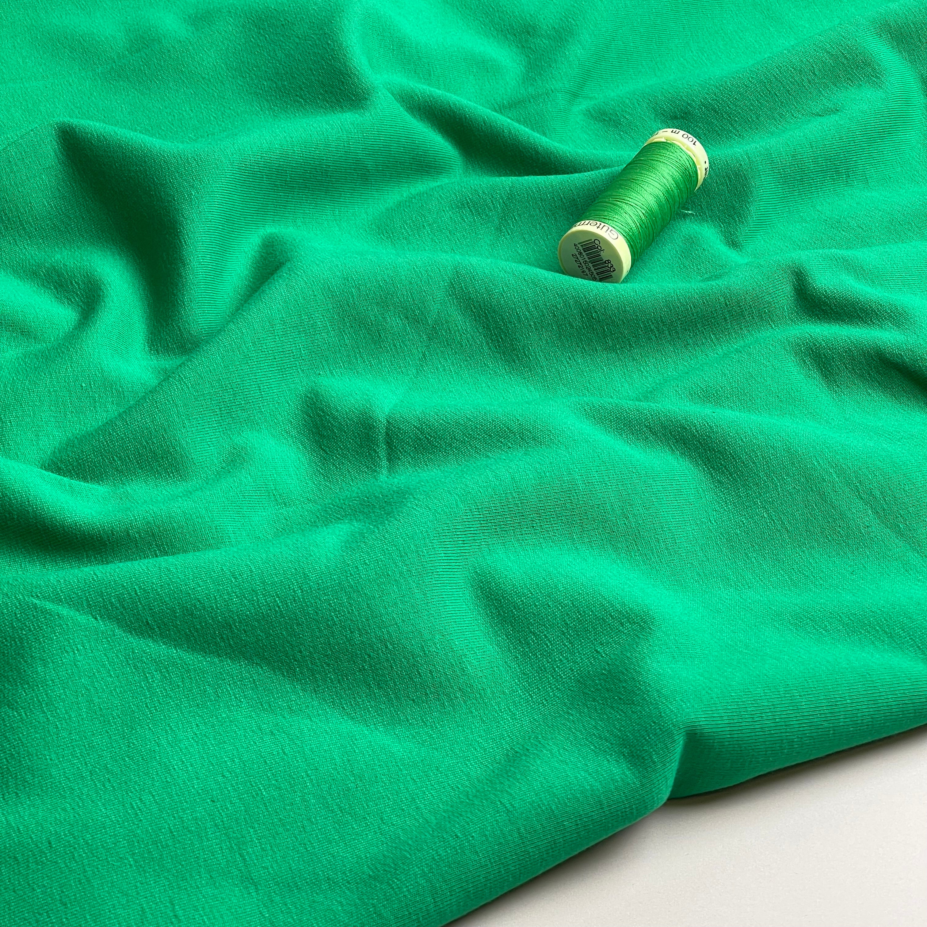 Brushed Sweat-shirting in Emerald