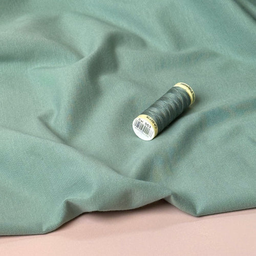 Essential Chic Sage Green Plain Cotton Jersey Fabric