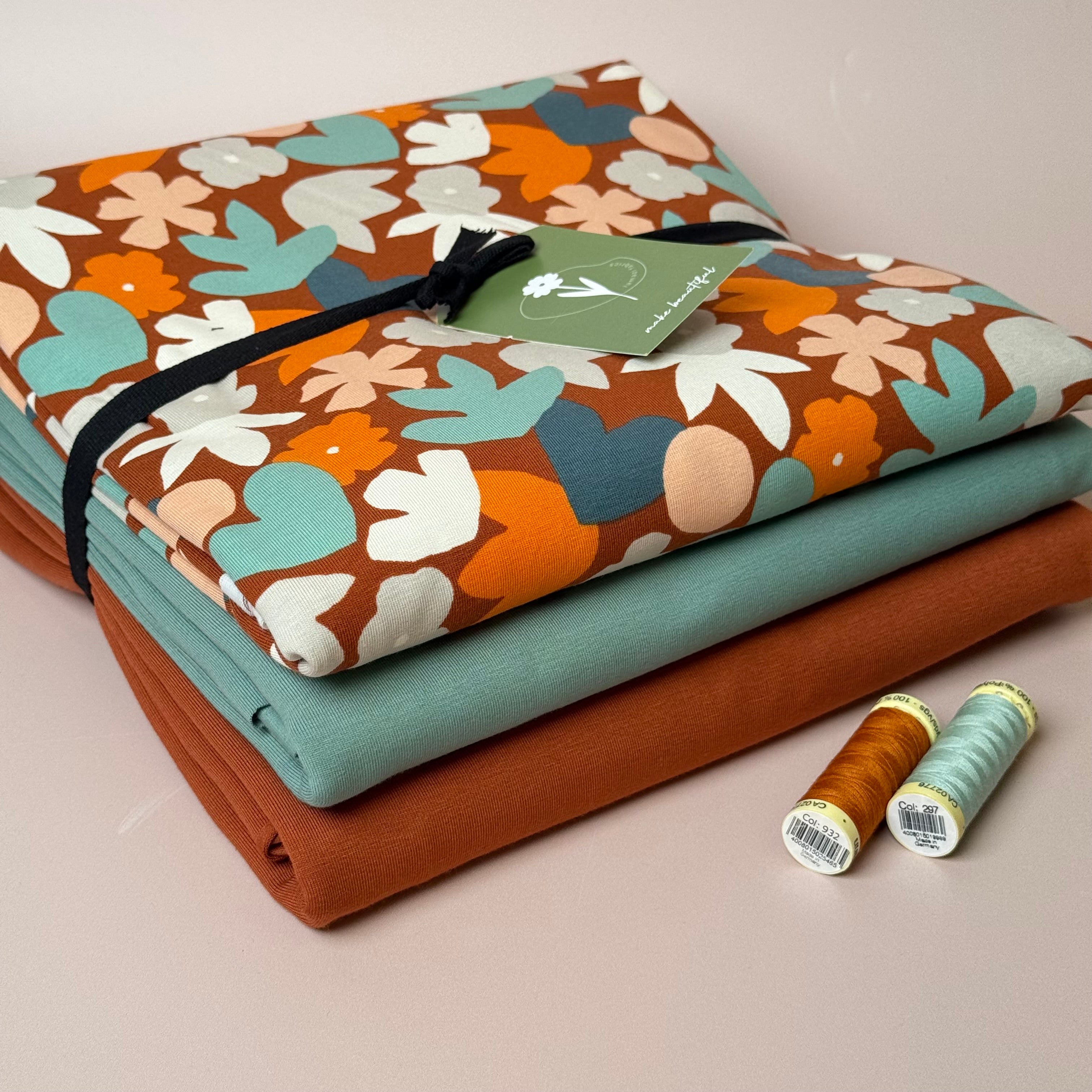 Colour Bundles - Autumn Leaves Cotton Jersey Fabrics