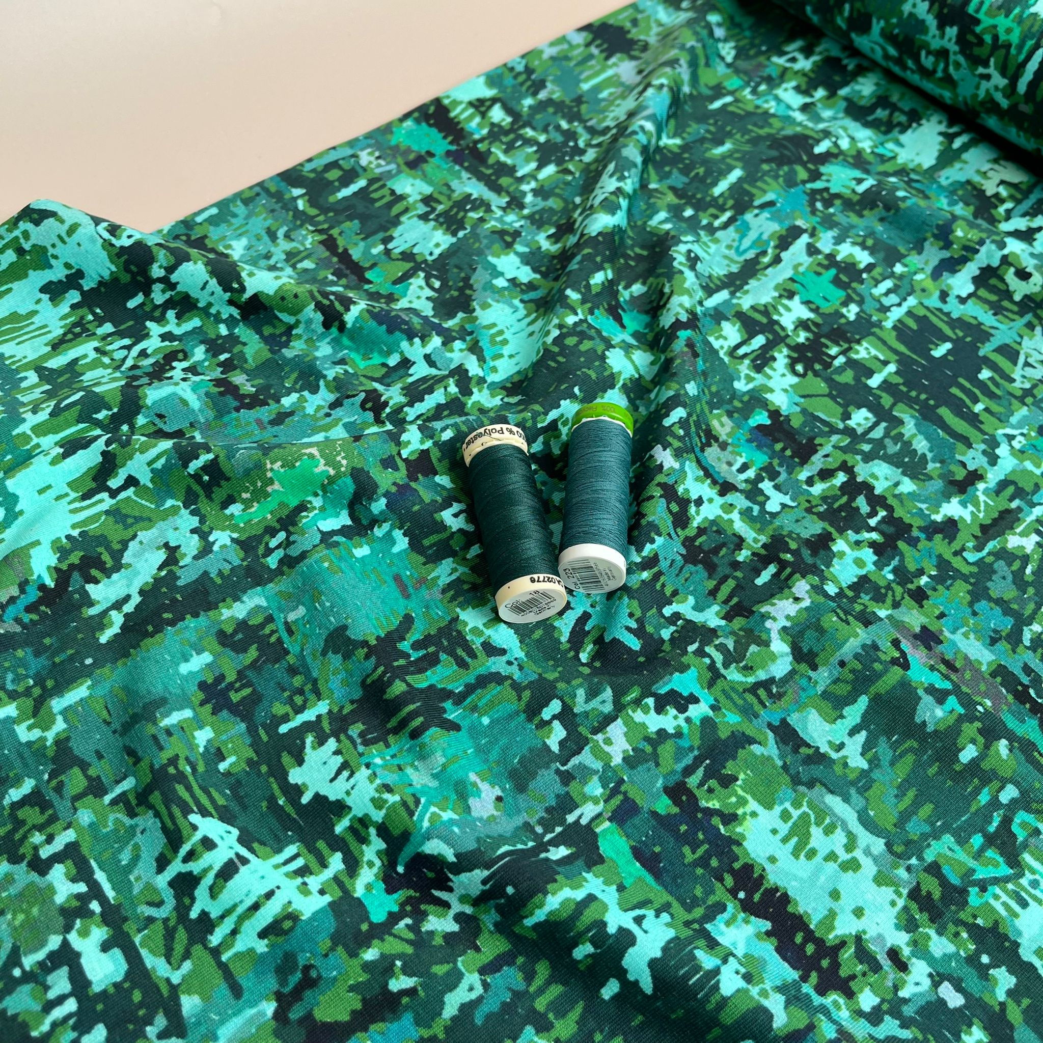 Danish Design - Forest Camo Cotton Jersey