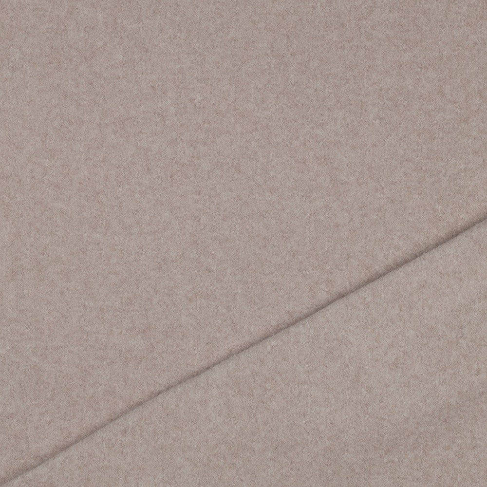 Pure Organic Cotton Fleece in Taupe Melange