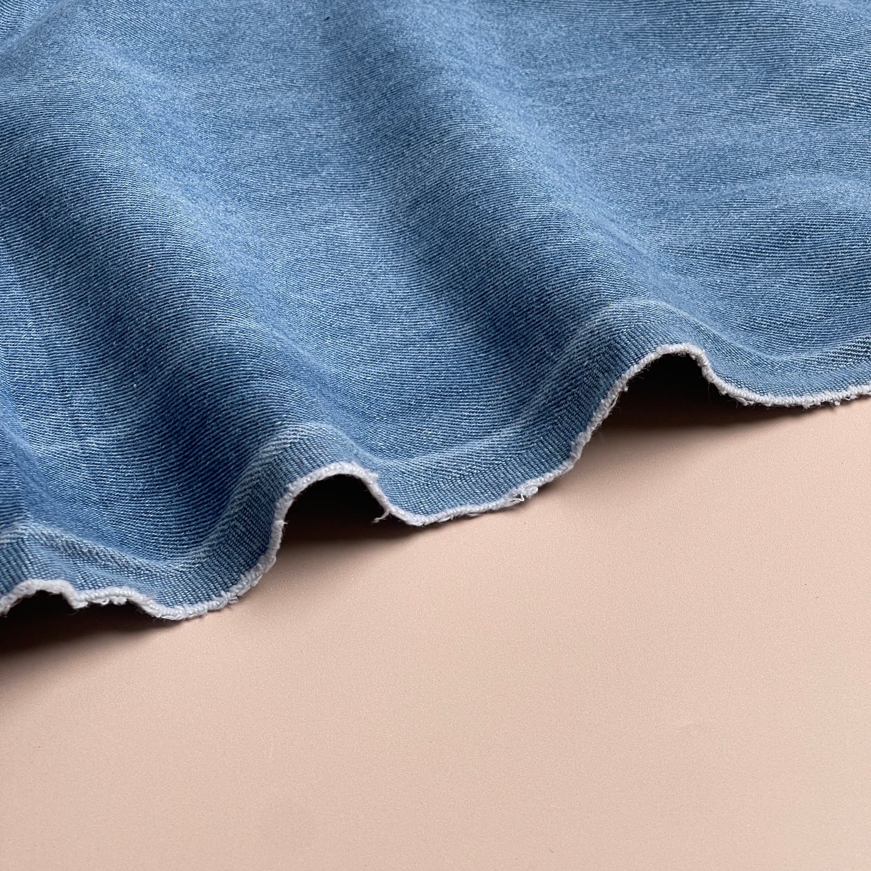 Deadstock Light Blue Cotton 10oz Denim