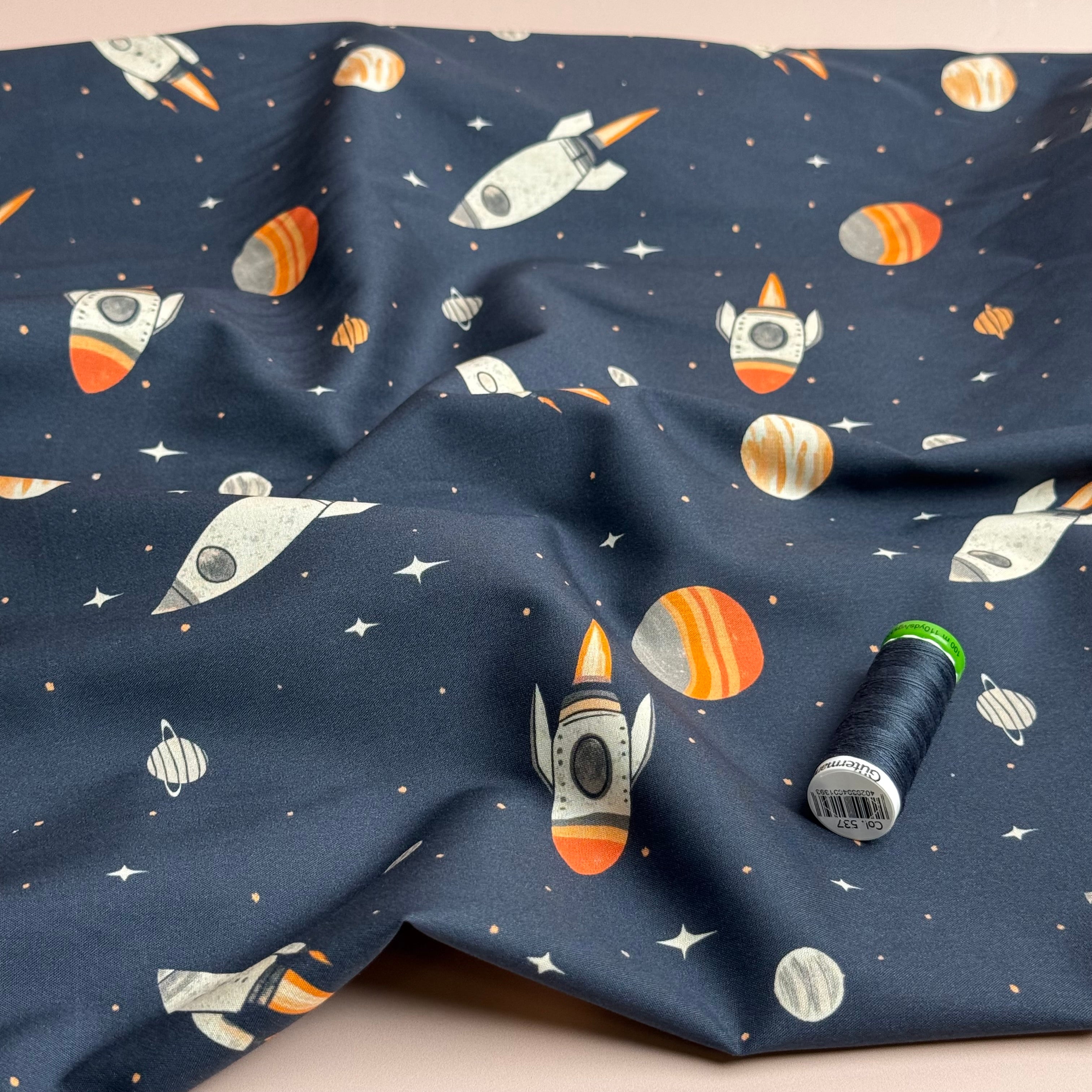Space Fine Cotton Poplin Fabric