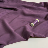 Elegance Aubergine Plain ECOVERO Viscose Fabric
