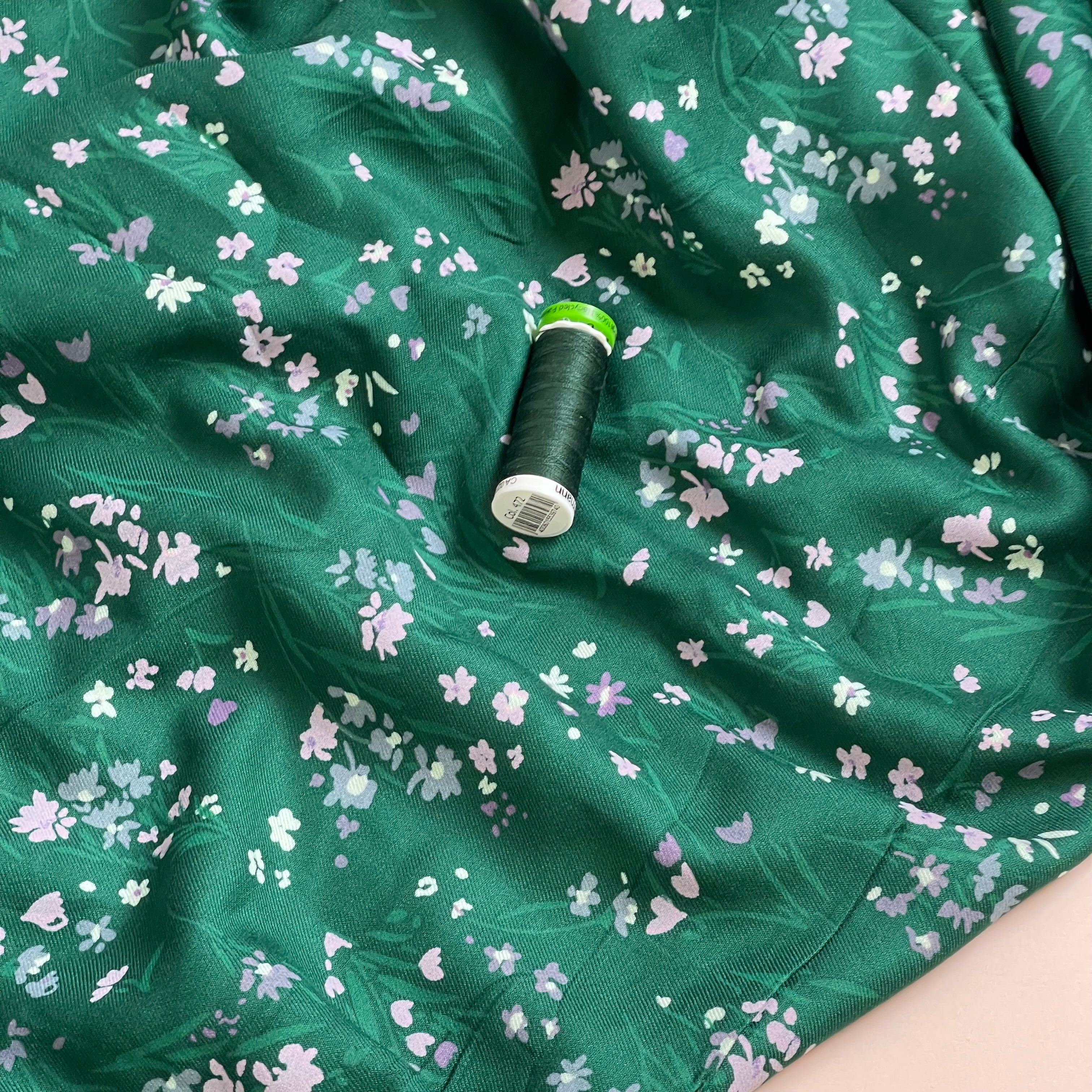 Ex-Designer Deadstock - Woodland Walk Viscose Twill Fabric