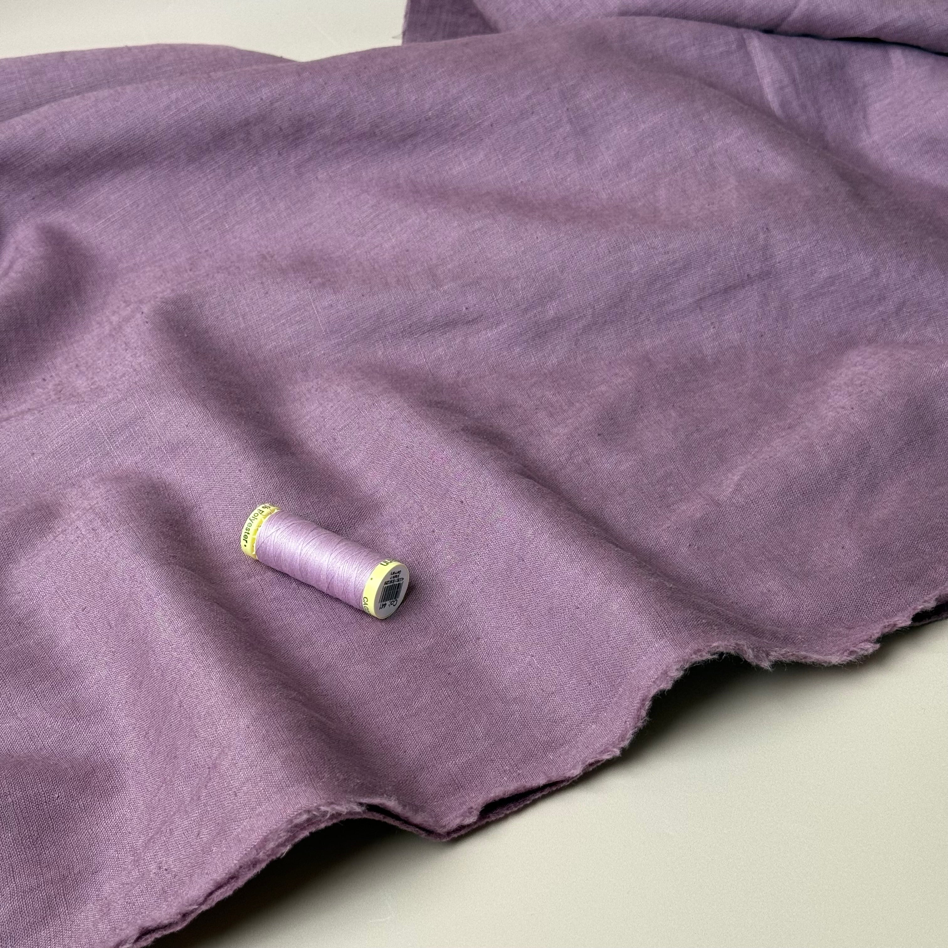 Breeze LIGHT Mauve - Enzyme Washed Linen Fabric