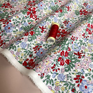 Summer Ditsy Meadow Cotton Lawn Fabric