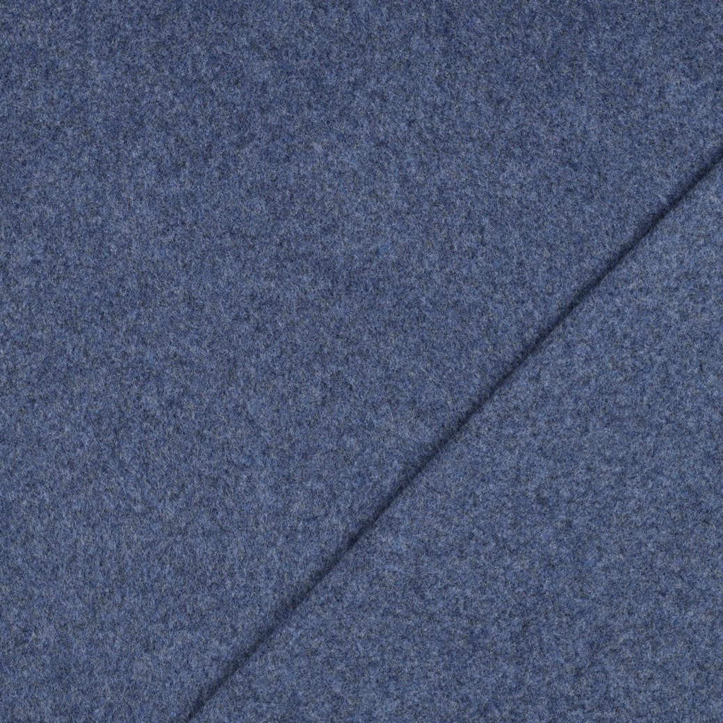 Pure Organic Cotton Fleece in Denim Melange