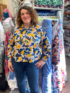 Lamazi Makers Club - March Luxury Bag - Silmu Shirt Sewing Kit in Cotton Lawn